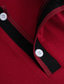 preiswerte klassisches Polo-Herren Poloshirt Polos mit Knöpfen Casual Sport Kargen Kurzarm Modisch Basic Farbblock Kuh Patchwork Bestickt Sommer Regular Fit Gelb Rote Blau Grün Poloshirt