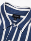 preiswerte Freizeithemden für Herren-Herren Hemd Knopfhemd Lässiges Hemd Sommerhemd Blau Leicht Blau Kurzarm Streifen Kargen Freizeitskleidung Urlaub Bekleidung Modisch Hawaiianisch Brautkleider schlicht Strand Design