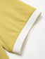 Χαμηλού Κόστους μπλουζάκια πόλο-Ανδρικά Πόλο Πλεκτό πόλο ΕΞΩΤΕΡΙΚΟΥ ΧΩΡΟΥ Επιχείρηση Απορρίπτω Κοντομάνικο Μοντέρνα Επίσημο Συμπαγές Χρώμα Φερμουάρ Καλοκαίρι Κανονικό Κίτρινο Πόλο