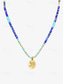 cheap Accessories For Women-Women&#039;s Bohemian Lapis Lazuli &amp; Copper Beaded Necklace with Zodiac Pendant