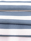 ieftine tricouri de polo-Polo casual pentru bărbați cu imprimeu polo în dungi orizontale, cablu în aer liber casual casual 48% bumbac, 48% poliester, 4% spandex cămăși polo cu mânecă scurtă turndown negru albastru vară