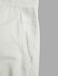 levne Pánské kraťasy-Pánské Kraťasy Lněné šortky Letní šortky Kapsy Šňůrky Straight-Leg Bez vzoru Pohodlné Prodyšné Krátký Ležérní Denní Dovolená Módní Designové Bílá Nebeská modř