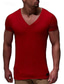 baratos Camisetas masculinas casuais-Homens Camiseta Camisetas Tecido Decote Redondo Ginástica Ginásio Manga Curta Roupa Roupa de rua Roupa de Esporte Trabalho Básico