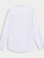 Χαμηλού Κόστους ανδρικά λινά πουκάμισα-ανδρικό πουκάμισο λινό πουκάμισο καρύδας δέντρο χαβάης μόδας casual button up πουκάμισο καθημερινά Χαβάης διακοπές πέτο άνοιξη &amp; φθινόπωρο με μακρύ μανίκι λευκό 55% λινάρι 45% βαμβακερό πουκάμισο