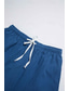 cheap Men&#039;s Shorts-Men&#039;s Shorts Linen Shorts Summer Shorts Drawstring Elastic Waist Straight Leg Plain Comfort Breathable Above Knee Casual Daily Holiday Fashion Classic Style Black White
