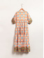 preiswerte Lässiges Kleid mit Aufdruck-Damen Schaukelkleid Kleid drucken Maxidress Regenbogen Kurze Ärmel Nationales Totem Print Sommer V Ausschnitt Urlaub Ethnisch. XS S M