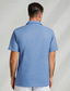 billige linskjorter for menn-herre lin skjorte grafisk hawaiisk mote fritidsskjorte button up skjorte daglig hawaiian ferie vår og høst jakkeslag kortermet blå, grønn, grå 55% lin 45% bomull skjorte