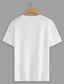 preiswerte Männer Grafik Tshirt-Herren-T-Shirt, 100 % Baumwolle, Grafik-T-Shirt, modisches, klassisches Hemd, schwarz, weiß, kurzärmelig, bequemes T-Shirt, Straße, Urlaub, Sommer, Modedesigner-Kleidung