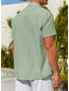 billige mænds fritidsskjorter-Herre Skjorte Button Up skjorte Casual skjorte Sommer skjorte Sort Grøn Kakifarvet Kortærmet Vanlig Krave Daglig Ferierejse Tøj Mode Afslappet Bekvem