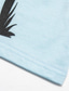 billiga linnen-grafiskt linne för män conch mode utomhus casual 3d-tryck väst top undershirt street casual daily t-shirt vit blå ärmlös crew neck skjorta vår &amp; sommar kläder kläder