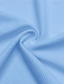 billiga Polotröjor-Herr POLO Shirt Våffelpikétröja Ledigt Helgdag Kavajslag Ribbstickad polokrage Kortärmad Mode Grundläggande Slät Knapp Mjukt Sommar Vår Normal Ljusblå Marinblå Ljusgrön POLO Shirt
