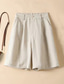 cheap Shorts-Women&#039;s Shorts Casual Daily Short Plain Side Pockets Breathability Comfortable Inelastic Weekend Black White Khaki Summer Regular Fit