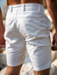 preiswerte Herren Shorts-Herren Shorts Kurze Hosen Chino Bermuda Shorts Bermudas Arbeitsshorts Zip Tasche Glatt Komfort Weich Knielänge Outdoor Casual Täglich Modisch Strassenmode Schwarz Weiß Mikro-elastisch