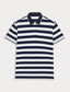 preiswerte Polo-Shirts-Herren Strickpolo Golfpolo Casual Sport Poloshirt Turndown Kurzarm Fashion Basic Streifen Uni Knopf Sommer Regular Fit Schwarz Blau