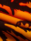 זול חולצות קז&#039;ואל לגברים-עץ קוקוס הוואי אתר נופש בגדי ריקוד גברים חולצה חולצה עם כפתורים חולצות מודפסות לבוש יומיומי חופשה חוף אביב קיץ דש שרוול ארוך כתום S, M, L כותנה חולצה