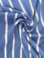 economico camicie casual da uomo-Per uomo Camicia Blu Manica corta A strisce Strisce verticali Collo ripiegabile Esterno Casual Pulsante Abbigliamento Festività Giornaliero