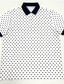 cheap Polo Shirts-Men&#039;s Golf Polo Shirt Knit Polo Plaid Casual Print Formal Party Outdoor Cotton Blend Short Sleeve Turndown Polo Shirts Black Summer Micro-elastic Lapel Polo