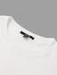 billiga Grafisk T-shirt för män-herr 100 % bomull grafisk t-shirt t-shirt skjorta mode klassisk skjorta svart vit kortärmad bekväm t-shirt street semester sommar modedesigner kläder