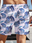 ieftine colecție de designer-Bărbați Pantaloni Scurți Cordon Dungi Linii / Valuri Ocean Respirabil Uscare rapidă Scurt Petrecere În aer liber Concediu Vacanță Stilat Mov Micro-elastic