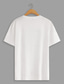 billige Grafisk T-skjorte til herrer-menn 100% bomull skjorte linjer / bølger t-skjorte grafisk t-skjorte mote klassisk skjorte kortermet komfortabel svart hvit t-skjorte gateferie sommer motedesigner klær