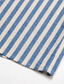 cheap Men&#039;s Casual Shirts-Men&#039;s Shirt Button Up Shirt Casual Shirt Summer Shirt Black Blue Long Sleeve Stripes Lapel Daily Wear Vacation Clothing Apparel Cotton Fashion Hawaiian Casual
