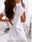 cheap Plain tee-T shirt Tee Women's Black White Pink Plain Sexy Street Daily Fashion V Neck Regular Fit S