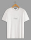 billige Grafisk T-skjorte til herrer-menn 100% bomull skjorte linjer / bølger t-skjorte grafisk t-skjorte mote klassisk skjorte kortermet komfortabel svart hvit t-skjorte gateferie sommer motedesigner klær