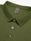 preiswerte Polo-Shirts-Herren Geschäft Casual Kargen Kurzarm Modern Ausgefallene Feste Farbe Taste Sommer Marineblau Blau Grün