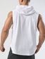 abordables Débardeurs de gym-Homme Débardeur Top Maillot de Corps T-shirt sans manches Plein Capuche Plein Air Vacances Sans Manches Vêtement Tenue Mode Design basique