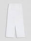 cheap Linen Pants-Men&#039;s Linen Pants Trousers Summer Pants Beach Pants Drawstring Elastic Waist Print Coconut Tree Comfort Daily Vacation Beach 20% Linen Vacation Fashion White