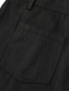 お買い得  メンズショートパンツ-男性用 ショーツ チノパンツ バミューダショーツ ワークショーツ ポケット 平織り 履き心地よい 高通気性 ショート カジュアル 日常 ビーチ ファッション スタイリッシュ ブラック ホワイト マイクロエラスティック
