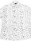 billiga business casual skjortor-vardagsskjorta för män tryckta skjortor i enfärgade bekväma fritidsaktiviteter för affärer och fritidsaktiviteter utomhus dagligen, sommaruppfällning kortärmad vit
