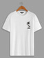 baratos T-shirt Homem estampado gráfico-Camiseta masculina 100% algodão coqueiro branco camiseta camiseta top fashion camisa clássica manga curta confortável camiseta rua férias verão roupas de grife
