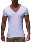 billige Casual T-shirts til mænd-Herre T-shirt T-Shirts Vanlig Rund hals Fitness Træningscenter Kortærmet Tøj Gade Sportstøj Kontor Basale