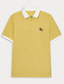 preiswerte Polo-Shirts-Herren Polo Polo Pullover Outdoor Geschäft Umlegekragen Kurzarm Modern Ausgefallene Feste Farbe Zip Sommer Regular Fit Gelb Polo