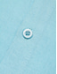 baratos camisas de linho masculinas-Homens Camisa Social camisa de linho camisa de botão camisa de praia Azul Manga Longa Tecido Lapela Primavera &amp; Outono Casual Diário Roupa