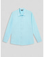 cheap Men&#039;s Linen Shirts-Men&#039;s Shirt Linen Shirt Button Up Shirt Beach Shirt White Navy Blue Blue Long Sleeve Plain Lapel Spring &amp;  Fall Casual Daily Clothing Apparel