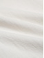 billige herre linned skjorter-Herre Skjorte linned skjorte Button Up skjorte Strandtrøje Hvid Navyblå Blå Langærmet Vanlig Knaphul Forår &amp; Vinter Afslappet Daglig Tøj