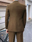 cheap Suits-Men&#039;s Wedding Tweed Suits Brown Retro Vintage Herringbone Tailored Fit 3 Piece Single Breasted Two-buttons