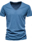 cheap Men&#039;s Casual T-shirts-Men&#039;s T shirt Tee Moisture Wicking Shirts Plain V Neck Casual Short Sleeve Clothing Apparel Sports Basic Casual Comfortable