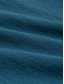 Недорогие мужские льняные рубашки-Муж. Рубашка льняная рубашка Кнопка рубашка Пляжная рубашка Темно синий Длинный рукав Полотняное плетение Лацкан Весна &amp; осень Повседневные Праздники Одежда