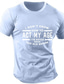 tanie T-shirty męskie z nadrukiem-Litera Czarny Niebieski Zieleń wojskowa Podkoszulek Męskie Graficzny Mieszanka bawełny Koszula Sport Klasyczny Koszula Krótki rękaw Wygodna koszulka Sporty na świeżym powietrzu Święto Lato Odzie