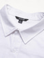 cheap Dress Shirts-Men&#039;s Dress Shirt Button Up Shirt White Long Sleeve Solid Color Turndown Spring &amp;  Fall Wedding Party Clothing Apparel Button