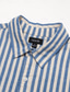cheap Men&#039;s Linen Shirts-Men&#039;s Linen Shirt Fashion Casual Shirt Button Up Shirt Daily Hawaiian Vacation Spring &amp;  Fall Lapel Long Sleeve Blue 55%Flax 45% cotton Shirt