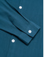 baratos camisas de linho masculinas-Homens Camisa Social camisa de linho camisa de botão camisa de praia Azul Marinha Manga Longa Tecido Lapela Primavera &amp; Outono Casual Diário Roupa