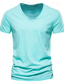 Недорогие Мужские повседневные футболки-мужская футболка с v-образным вырезом - однотонные короткие рубашки для мужчин с короткими рукавами для тонких тренировок для фитнеса спортивная деловая повседневная базовая большая высокая рубашка