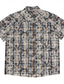 cheap Men&#039;s Casual Shirts-Men&#039;s Summer Shirt Button Up Shirt Blue Plaid Plaid Checkered Grid / Plaid Fold-over Collar Clothing Apparel Vintage Streetwear Daily