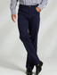 זול צ&#039;ינו-בגדי ריקוד גברים חליפות רוכסן כיס צבע אחיד נושם באורך מלא רשמי מִשׂרָד עֵסֶק שיק ומודרני רשמי כחול נייבי חאקי מיקרו-אלסטי