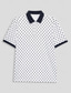 cheap Classic Polo-Men&#039;s Golf Polo Shirt Knit Polo Plaid Casual Print Formal Party Outdoor Cotton Blend Short Sleeve Turndown Polo Shirts Black Summer Micro-elastic Lapel Polo