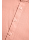baratos camisas masculinas casuais-Homens Camisa Social camisa de linho Camisa Popover camisa de verão camisa de praia Preto Branco Rosa Manga Curta Tecido Henley Verão Casual Diário Roupa